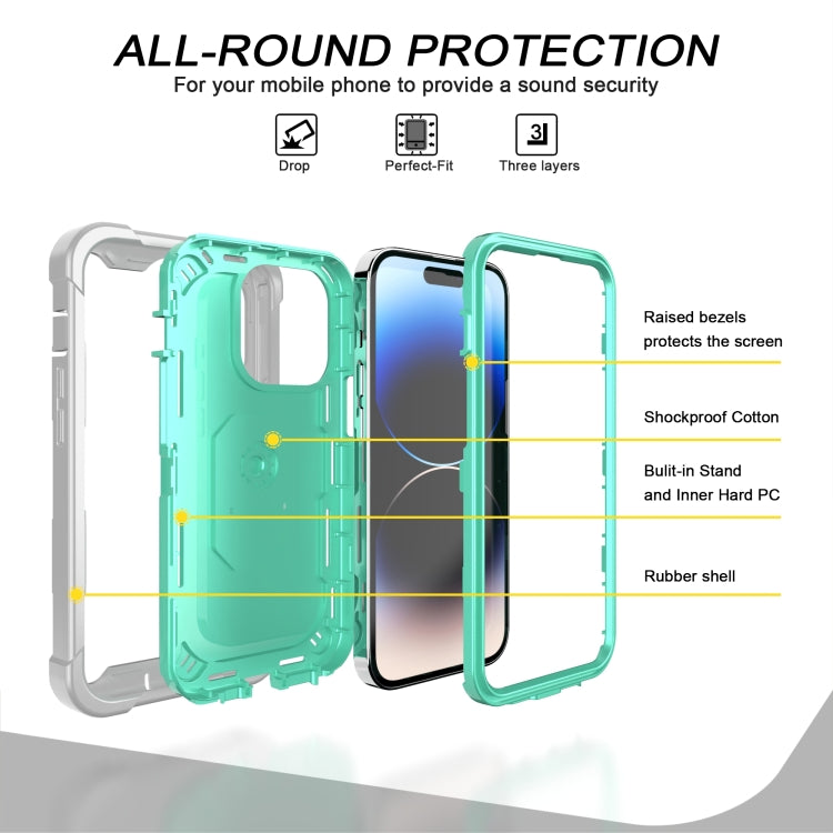For iPhone 14 Pro Two-color Ring Holder Phone Case