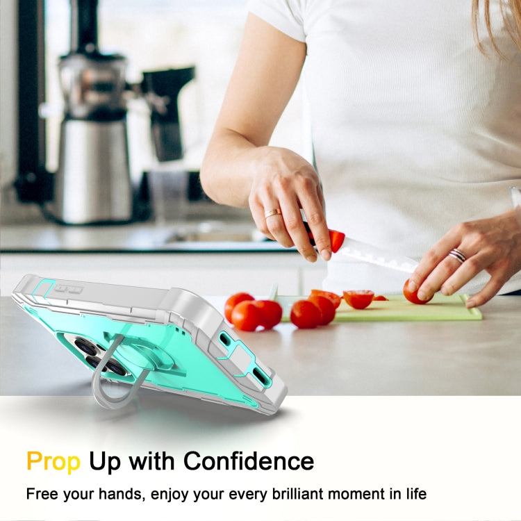 For iPhone 14 Pro Two-color Ring Holder Phone Case