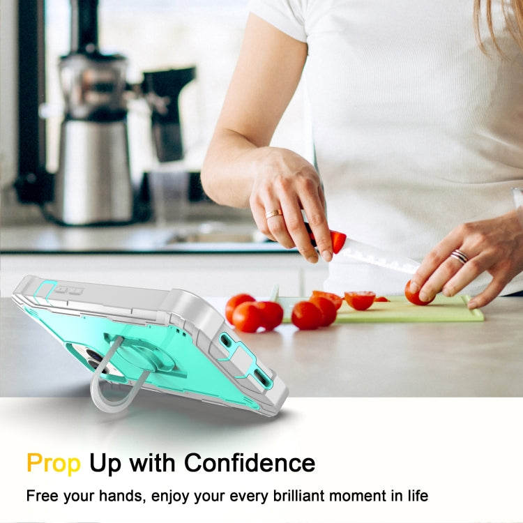 For iPhone 14 Two-color Ring Holder Phone Case
