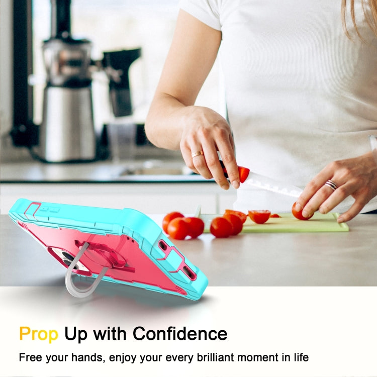 For iPhone 14 Plus Two-color Ring Holder Phone Case