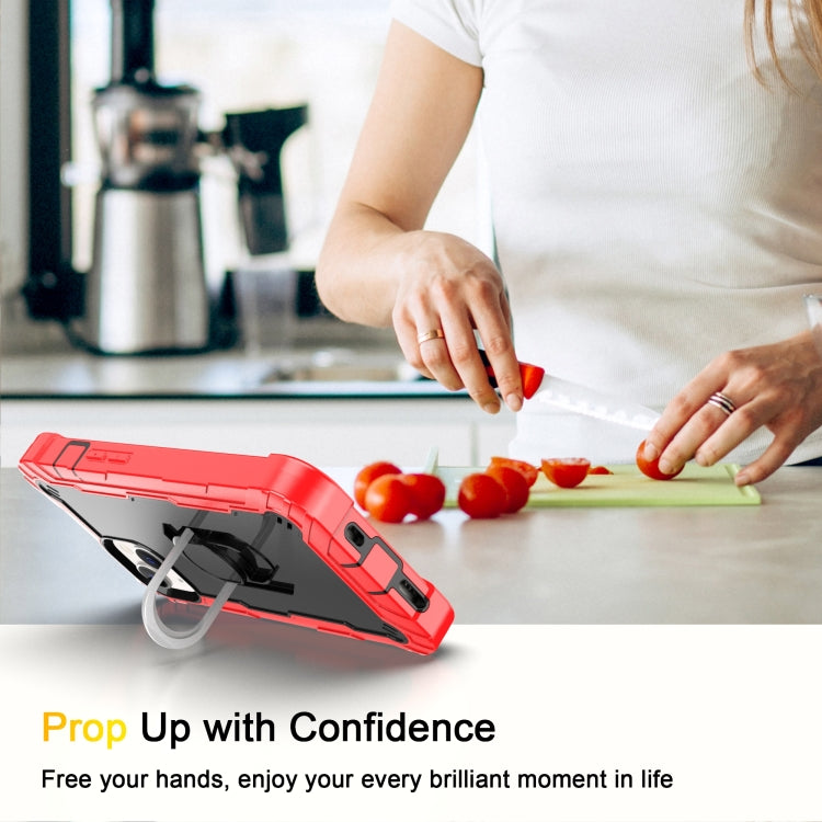 For iPhone 14 Plus Two-color Ring Holder Phone Case
