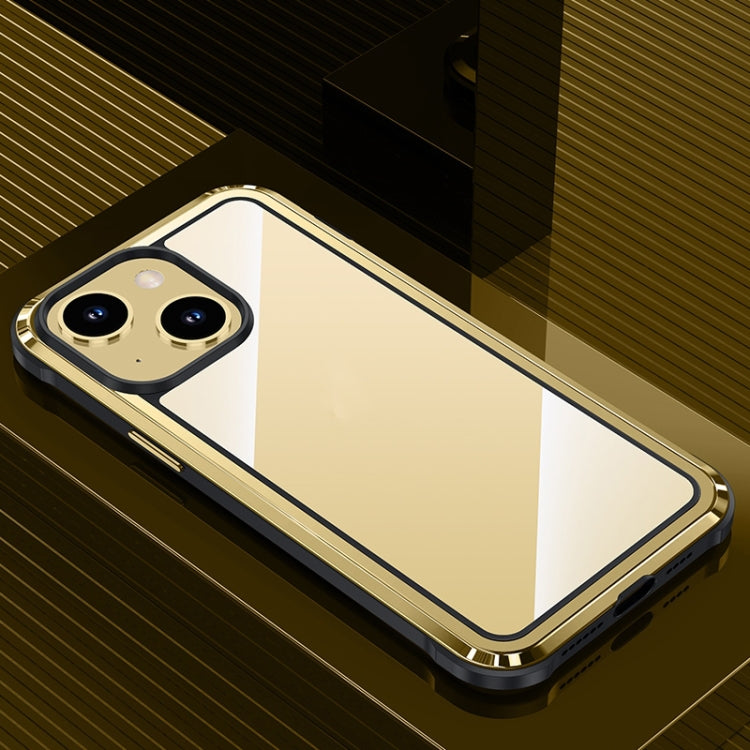 For iPhone 14 / 13 Steel Armour Series Metal + PC Phone Case