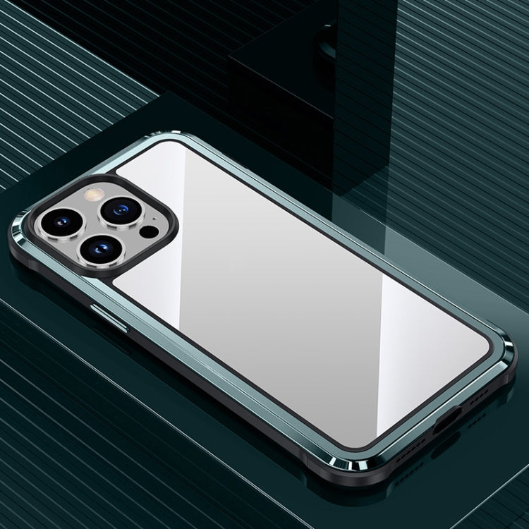 For iPhone 14 Pro Steel Armour Series Metal + PC Phone Case