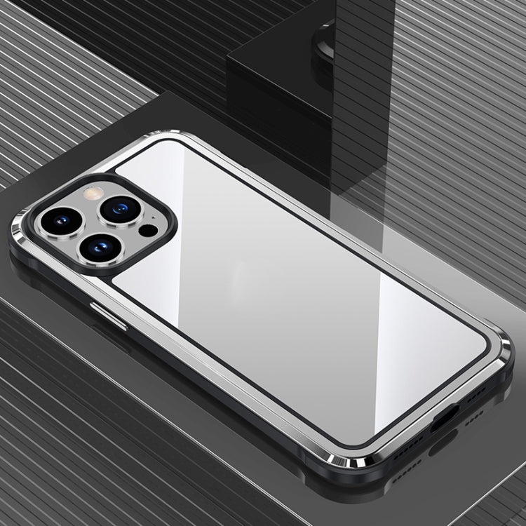 For iPhone 14 Pro Steel Armour Series Metal + PC Phone Case
