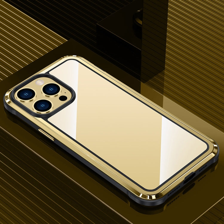 For iPhone 13 Pro Steel Armour Series Metal + PC Phone Case