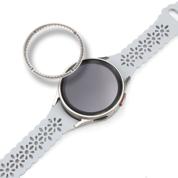 For Samsung Galaxy Watch 5 Pro Compass Scale Metal Watch Bezel