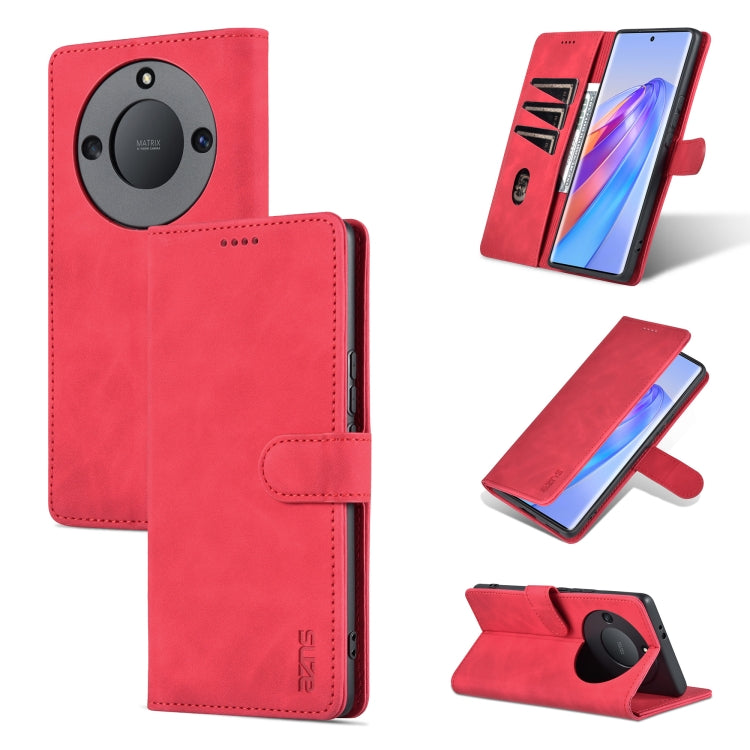 For Honor X40 AZNS Skin Feel Calf Texture Flip Leather Phone Case