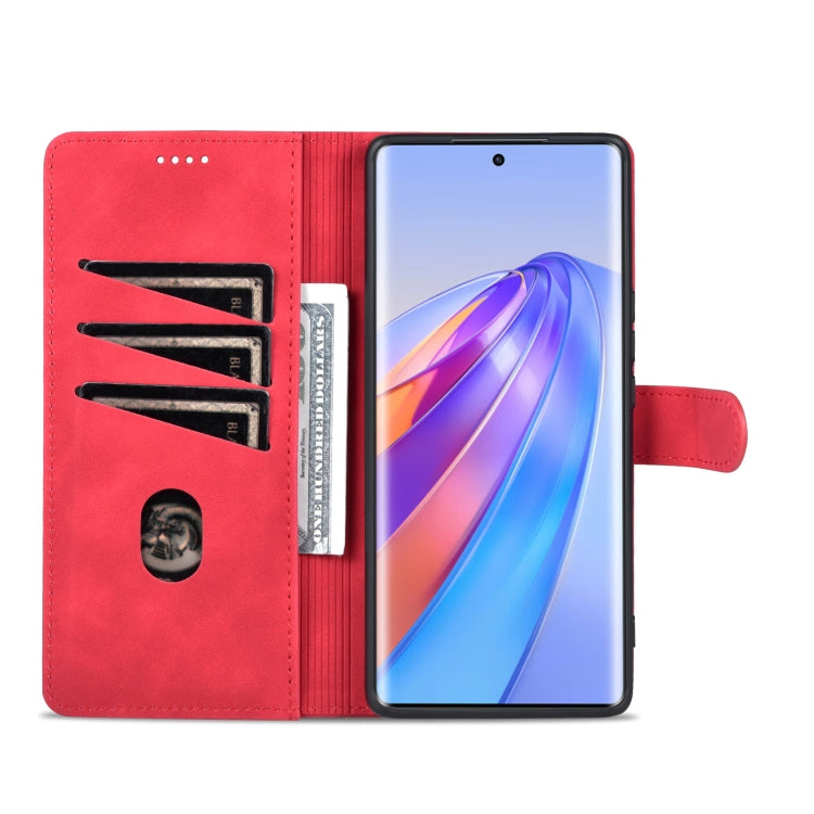 For Honor X40 AZNS Skin Feel Calf Texture Flip Leather Phone Case