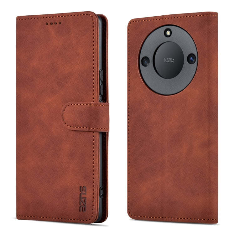 For Honor X40 AZNS Skin Feel Calf Texture Flip Leather Phone Case