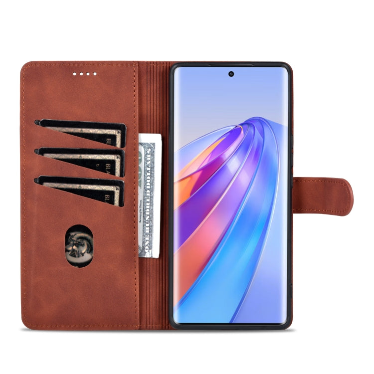 For Honor X40 AZNS Skin Feel Calf Texture Flip Leather Phone Case