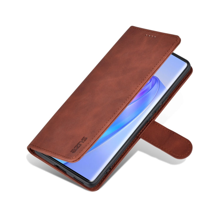 For Honor X40 AZNS Skin Feel Calf Texture Flip Leather Phone Case