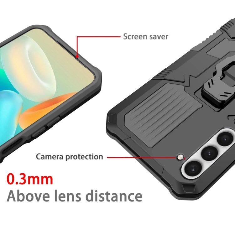 For Samsung Galaxy S23 5G Armor Warrior Shockproof PC + TPU Phone Case