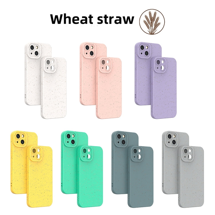 For iPhone 14 Wheat Straw Degradable Phone Case