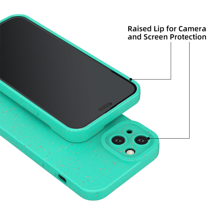 For iPhone 14 Plus Wheat Straw Degradable Phone Case