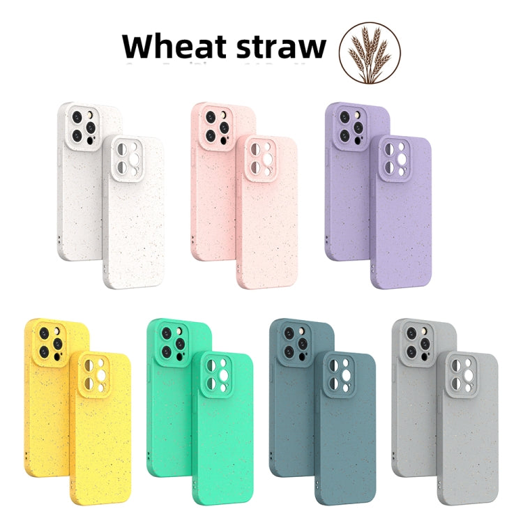 For iPhone 14 Pro Max Wheat Straw Degradable Phone Case
