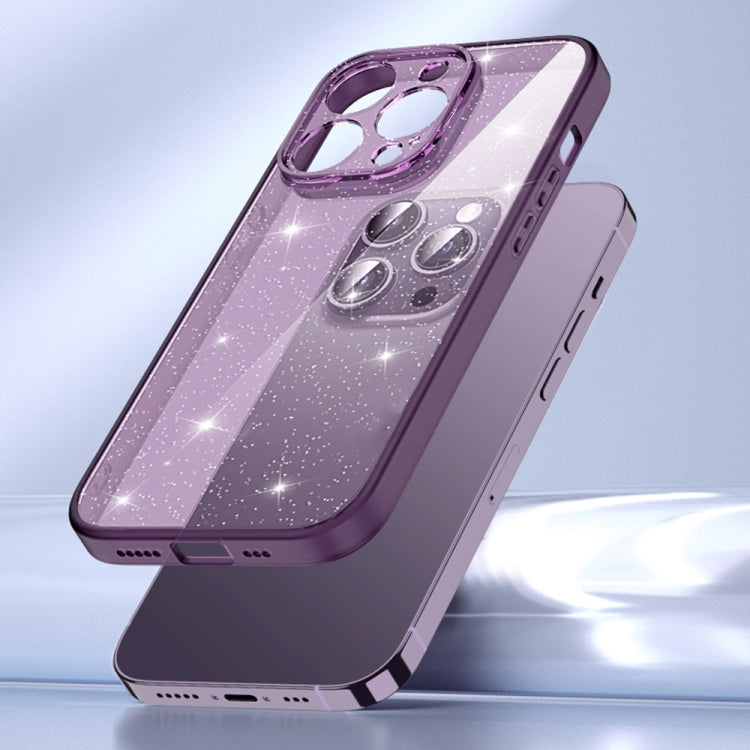 For iPhone 14 Pro Max Glitter Powder TPU Phone Case