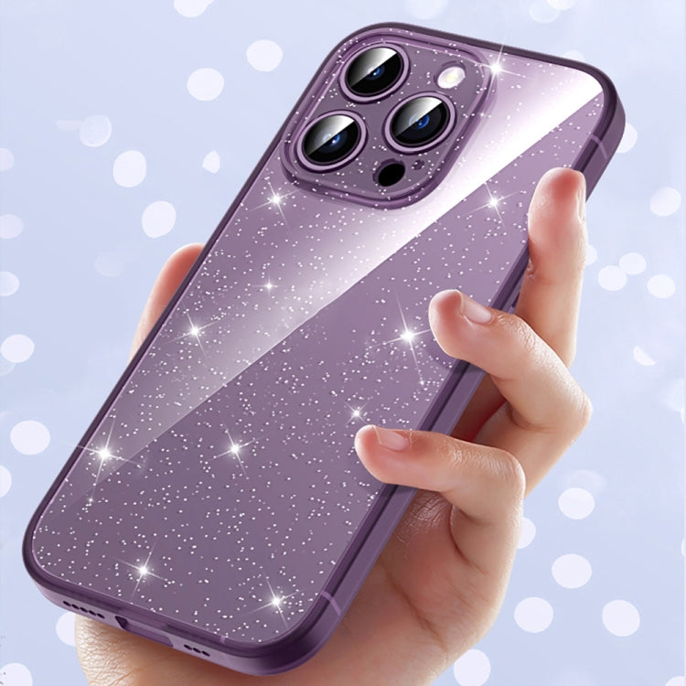 For iPhone 13 Pro Max Glitter Powder TPU Phone Case