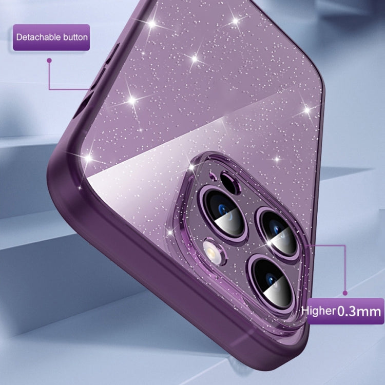 For iPhone 13 Pro Max Glitter Powder TPU Phone Case
