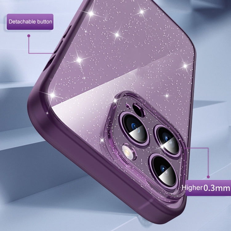For iPhone 12 Pro Max Glitter Powder TPU Phone Case