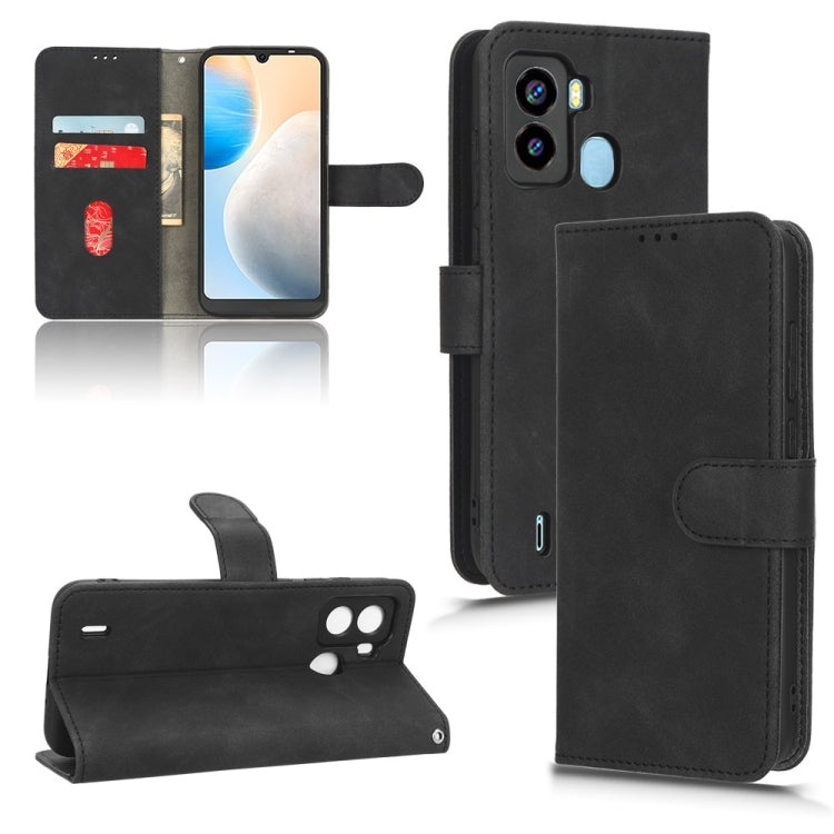 For Tecno Pop 6 Skin Feel Magnetic Flip Leather Phone Case