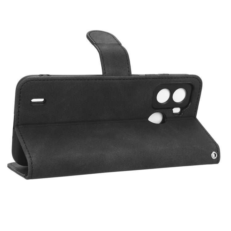 For Tecno Pop 6 Skin Feel Magnetic Flip Leather Phone Case