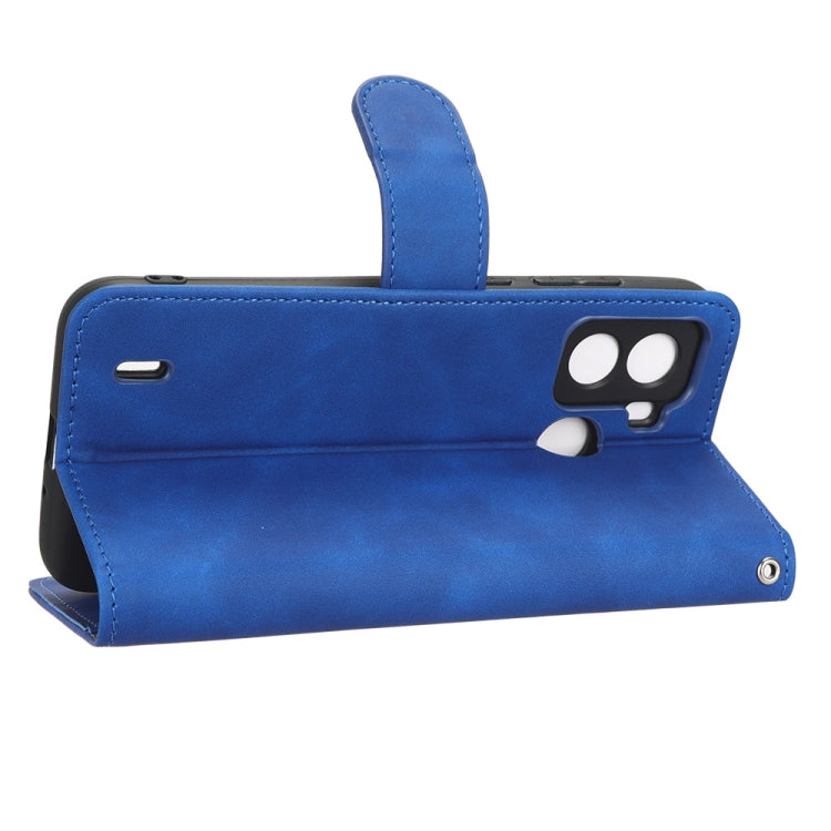 For Tecno Pop 6 Skin Feel Magnetic Flip Leather Phone Case