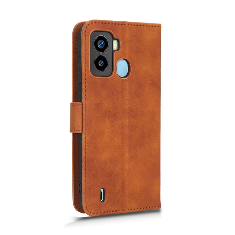 For Tecno Pop 6 Skin Feel Magnetic Flip Leather Phone Case
