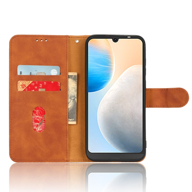 For Tecno Pop 6 Skin Feel Magnetic Flip Leather Phone Case