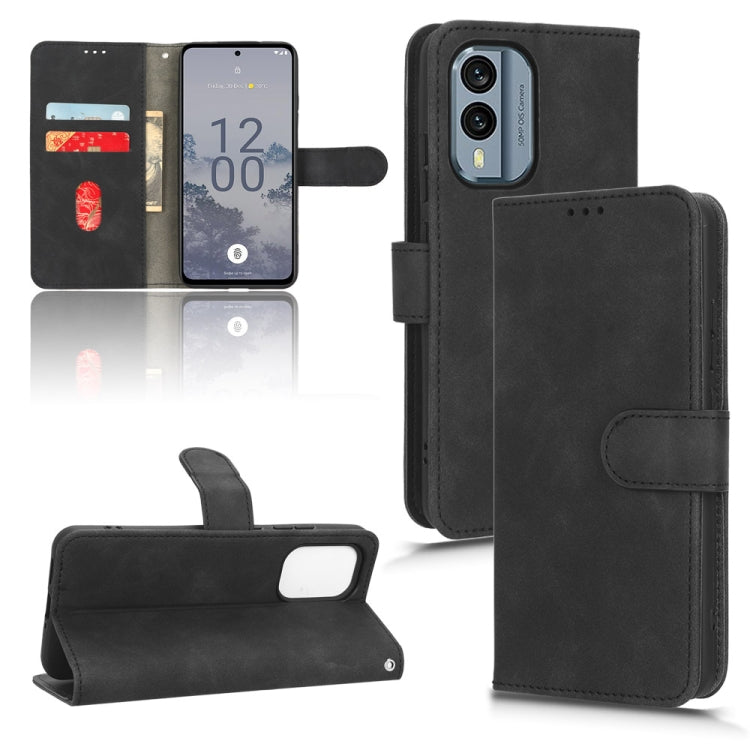 For Nokia X30 5G Skin Feel Magnetic Flip Leather Phone Case