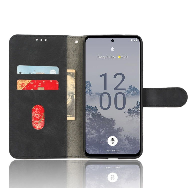 For Nokia X30 5G Skin Feel Magnetic Flip Leather Phone Case