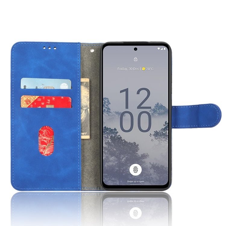For Nokia X30 5G Skin Feel Magnetic Flip Leather Phone Case