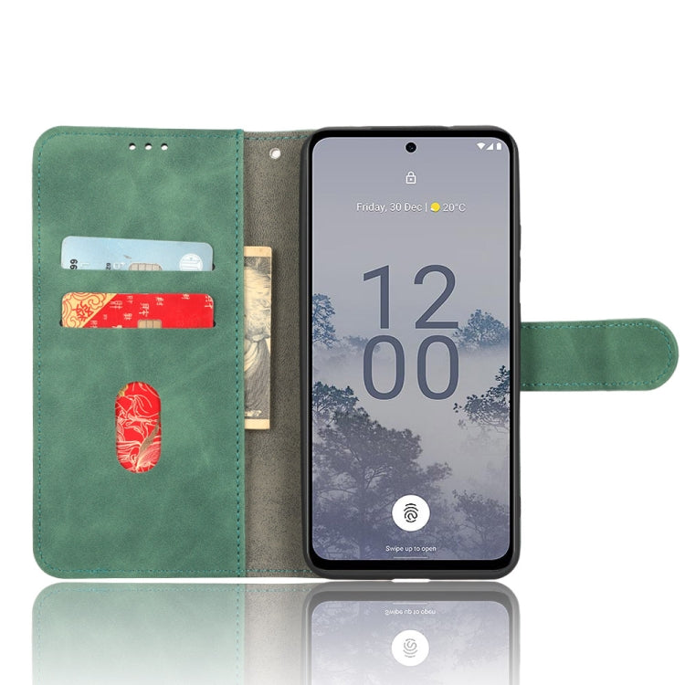 For Nokia X30 5G Skin Feel Magnetic Flip Leather Phone Case