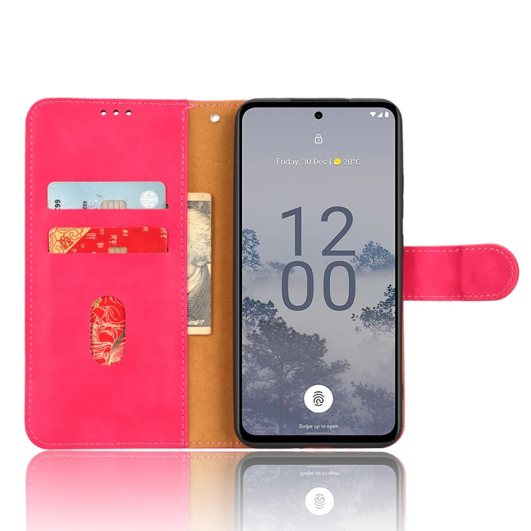 For Nokia X30 5G Skin Feel Magnetic Flip Leather Phone Case