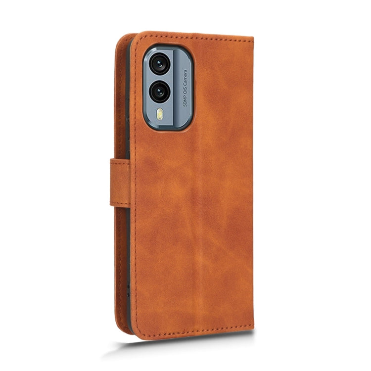 For Nokia X30 5G Skin Feel Magnetic Flip Leather Phone Case