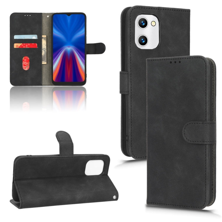 For UMIDIGI C1 Skin Feel Magnetic Flip Leather Phone Case
