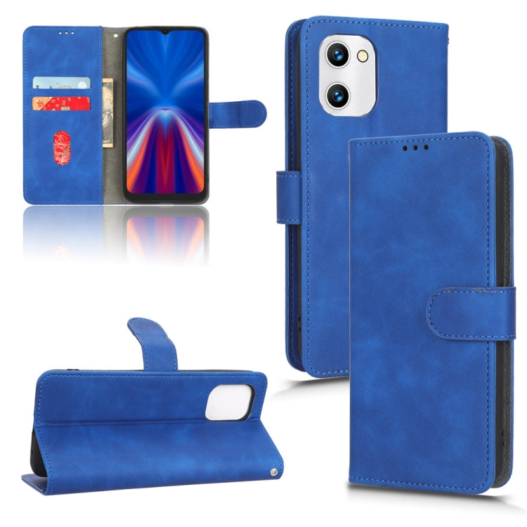 For UMIDIGI C1 Skin Feel Magnetic Flip Leather Phone Case