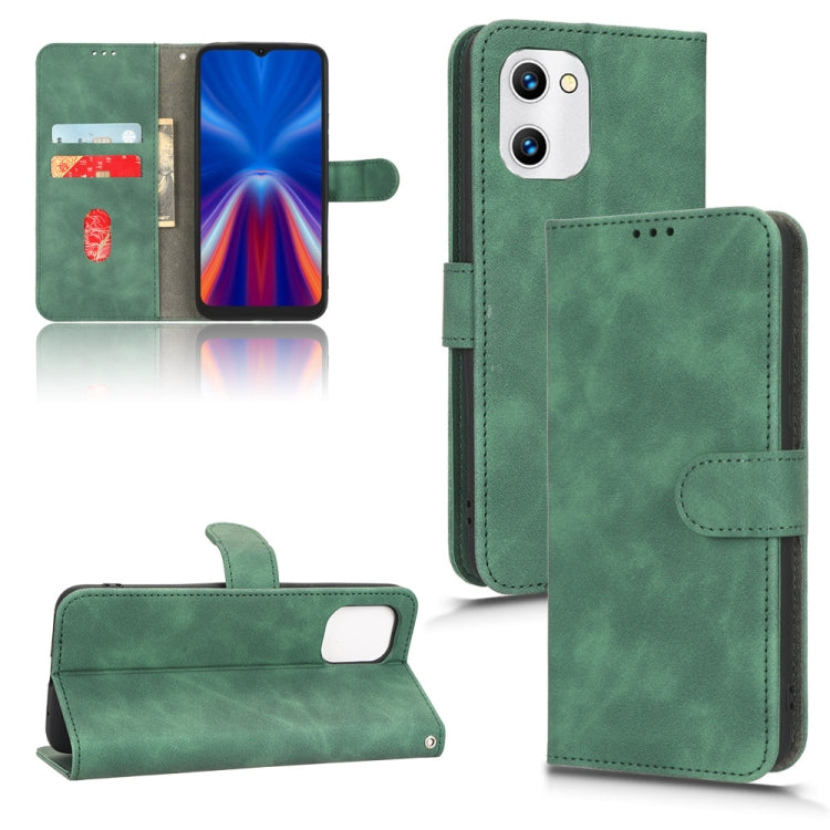 For UMIDIGI C1 Skin Feel Magnetic Flip Leather Phone Case