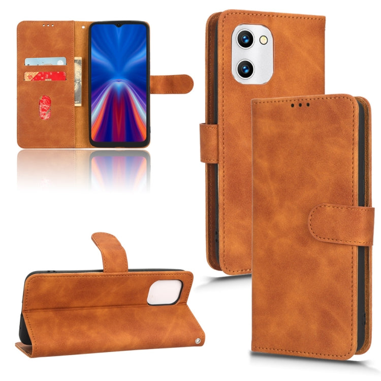For UMIDIGI C1 Skin Feel Magnetic Flip Leather Phone Case