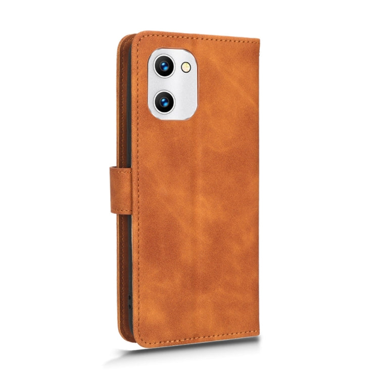 For UMIDIGI C1 Skin Feel Magnetic Flip Leather Phone Case