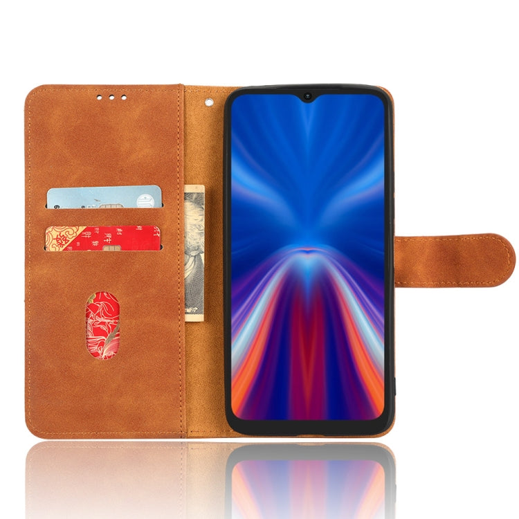 For UMIDIGI C1 Skin Feel Magnetic Flip Leather Phone Case