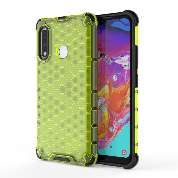 For Galaxy A70e Shockproof Honeycomb PC + TPU Protective Case