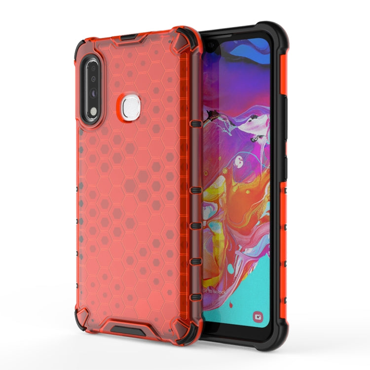 For Galaxy A70e Shockproof Honeycomb PC + TPU Protective Case