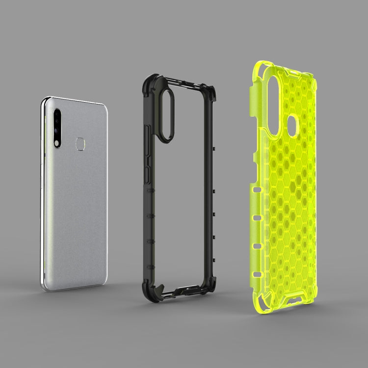 For Galaxy A70e Shockproof Honeycomb PC + TPU Protective Case