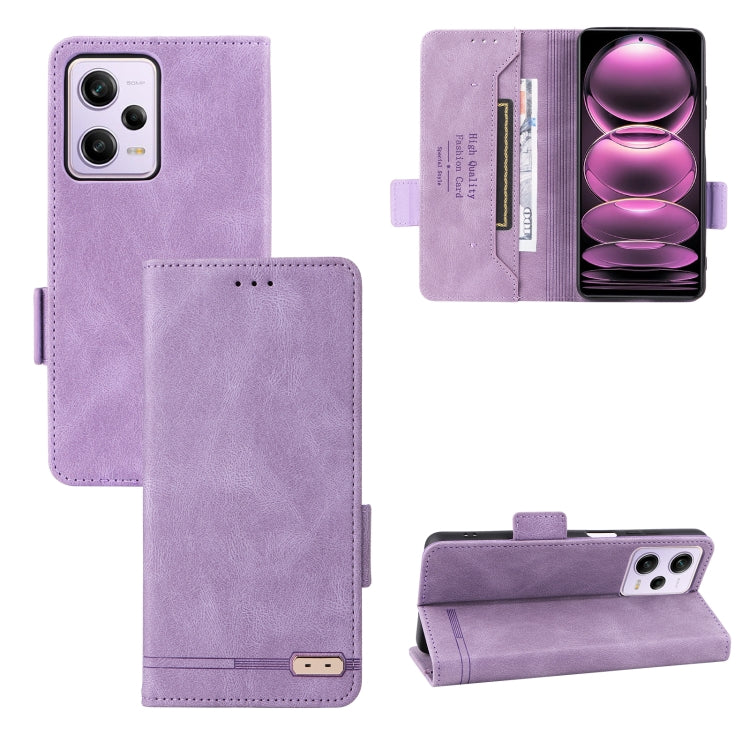 For Xiaomi Redmi Note 12 Pro 5G China Magnetic Clasp Flip Leather Phone Case