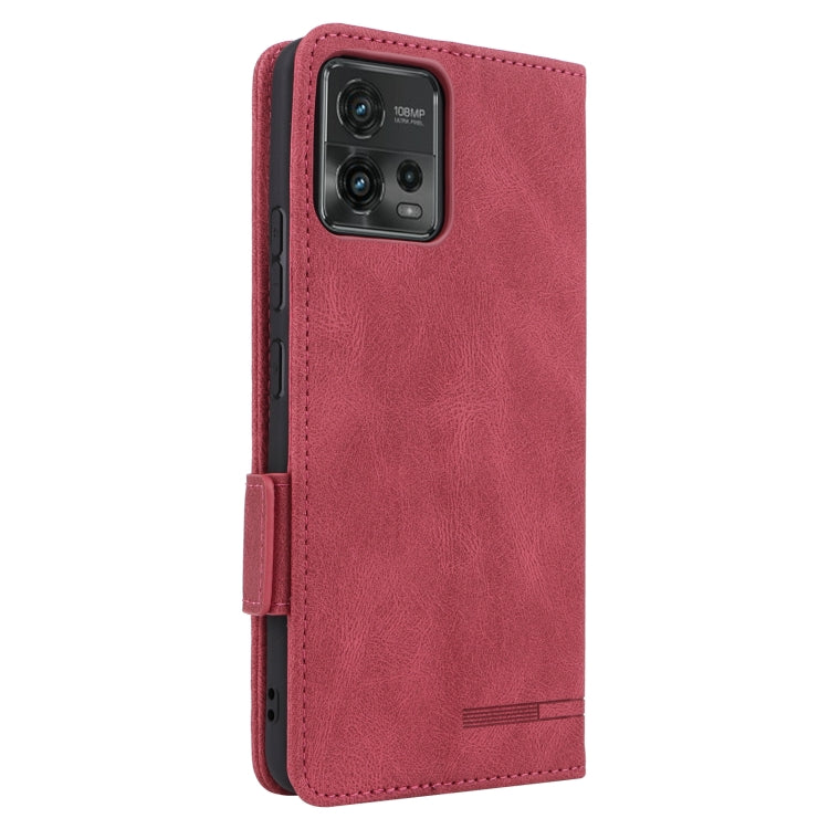 For Motorola Moto G72 4G Magnetic Clasp Flip Leather Phone Case