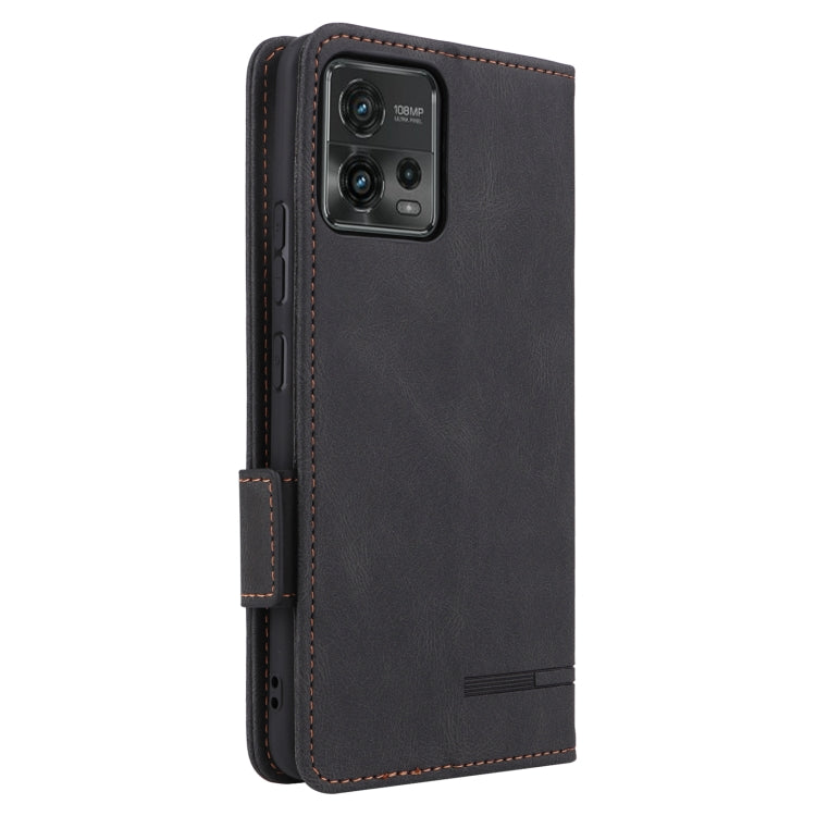 For Motorola Moto G72 4G Magnetic Clasp Flip Leather Phone Case