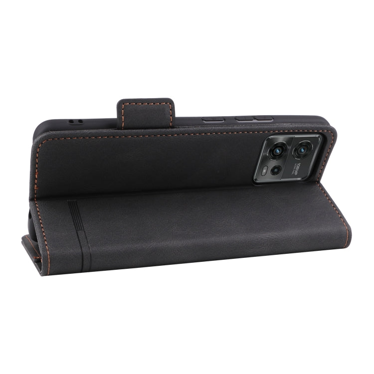For Motorola Moto G72 4G Magnetic Clasp Flip Leather Phone Case