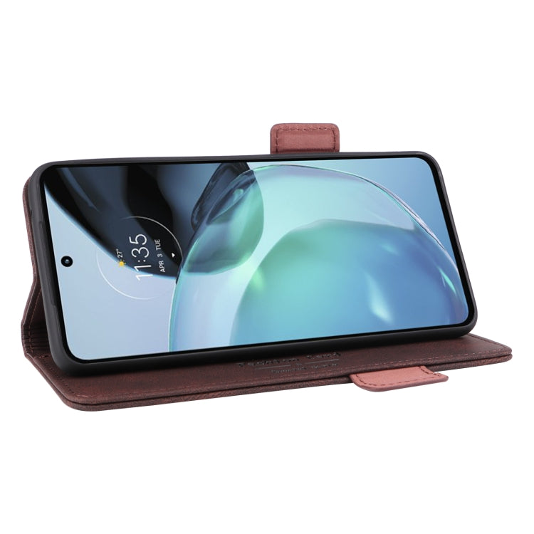 For Motorola Moto G72 4G Magnetic Clasp Flip Leather Phone Case