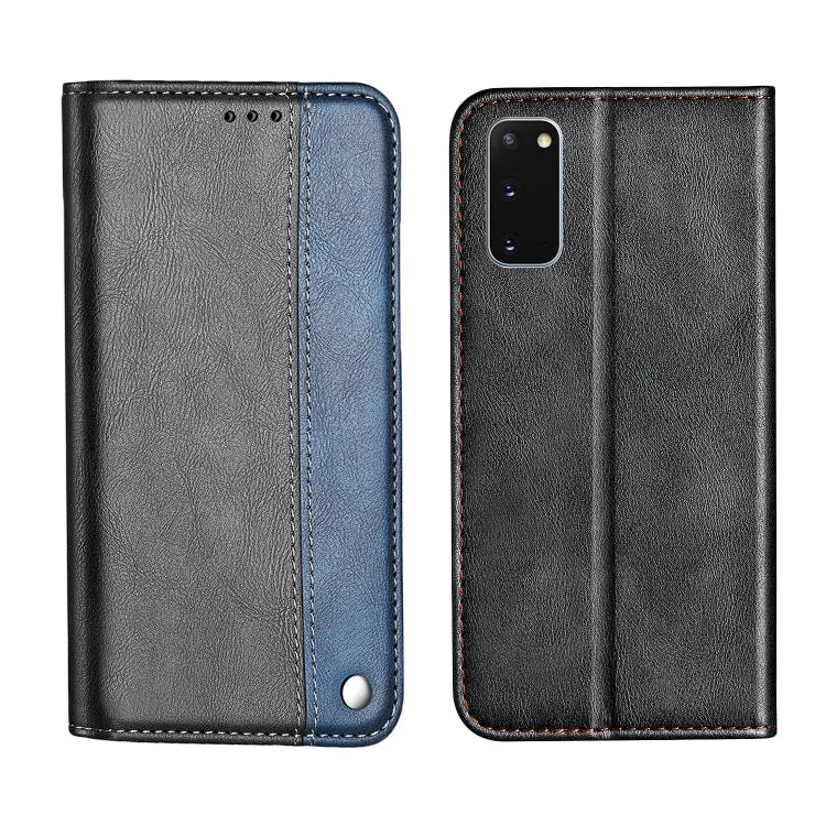 For Galaxy S20 Business Solid Color Stitching Horizontal Flip Leather Case with Holder & Card Slots