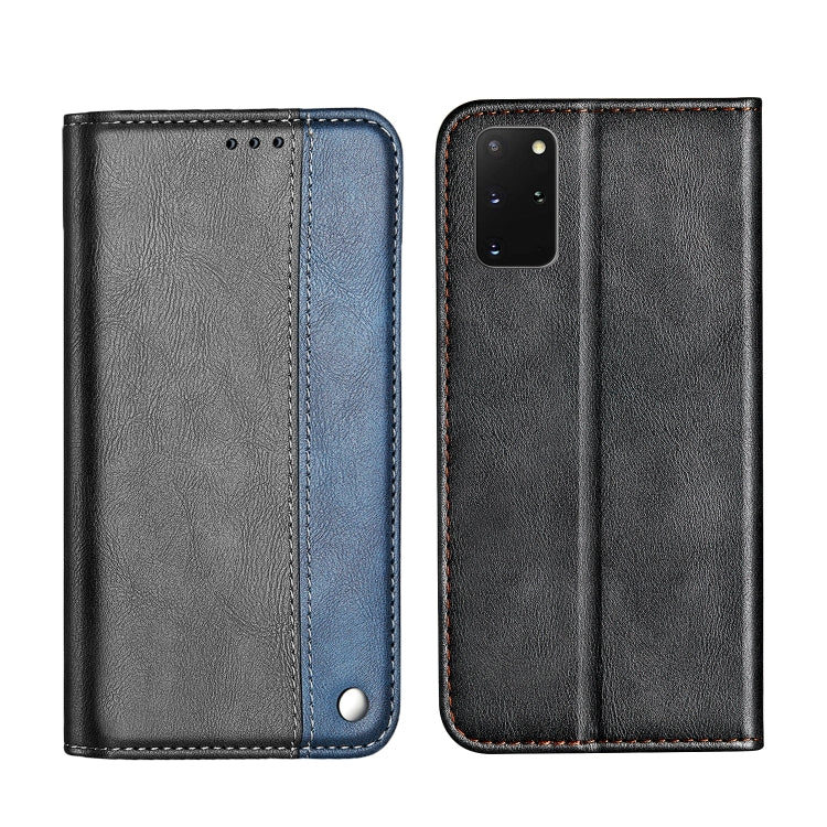 For Galaxy S20+ Business Solid Color Stitching Horizontal Flip Leather Case with Holder & Card Slots